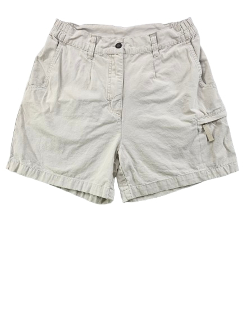 Vintage Woolrich Outdoors Hiking Travel Cargo Shorts Womens 6 Beige Zip Pocket